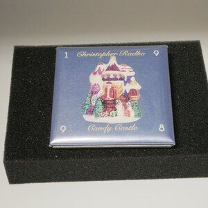 Christopher Radko 1998 Candy Castle Collectable Button Vintage